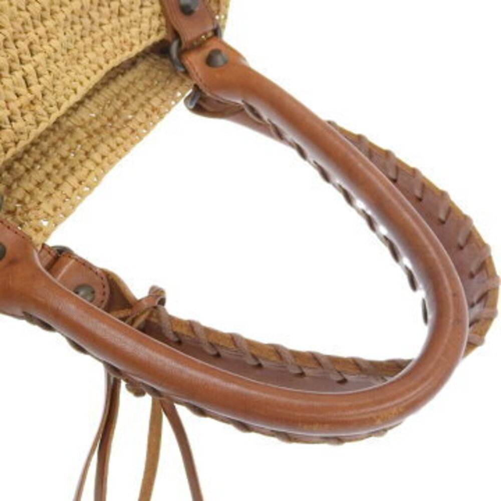 Balenciaga Handbag Basket Bag Raffia Summer Rare - Picture 6 of 9